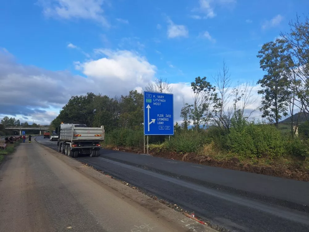 I/13 České Zlatníky, stabilizace svahu v km 79,400  (0,2 km)