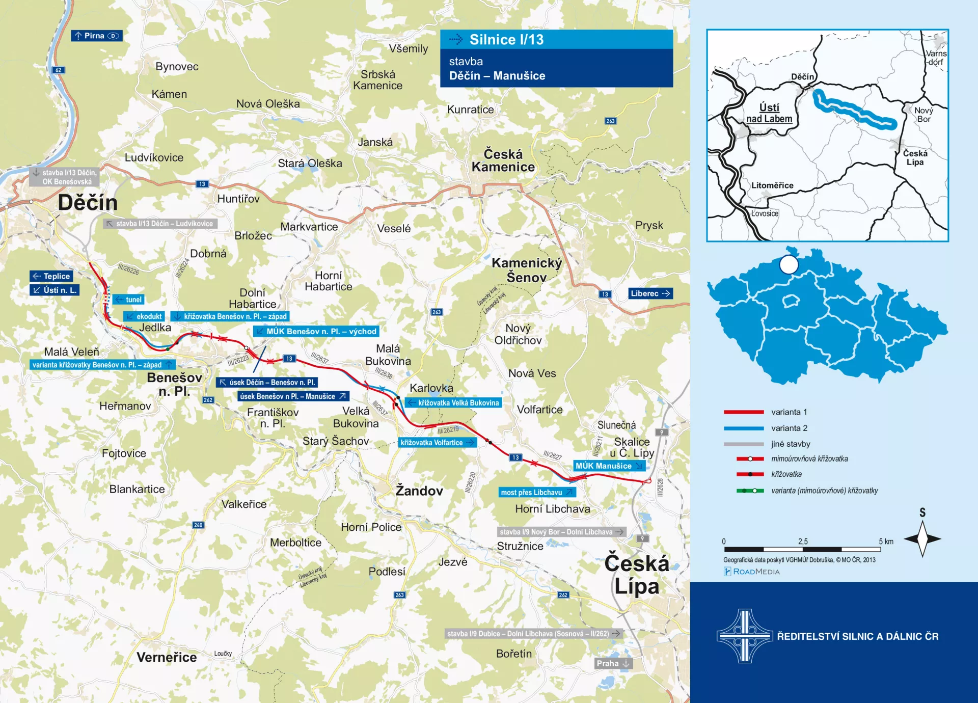 I/13 Děčín – Manušice (20,6 km)